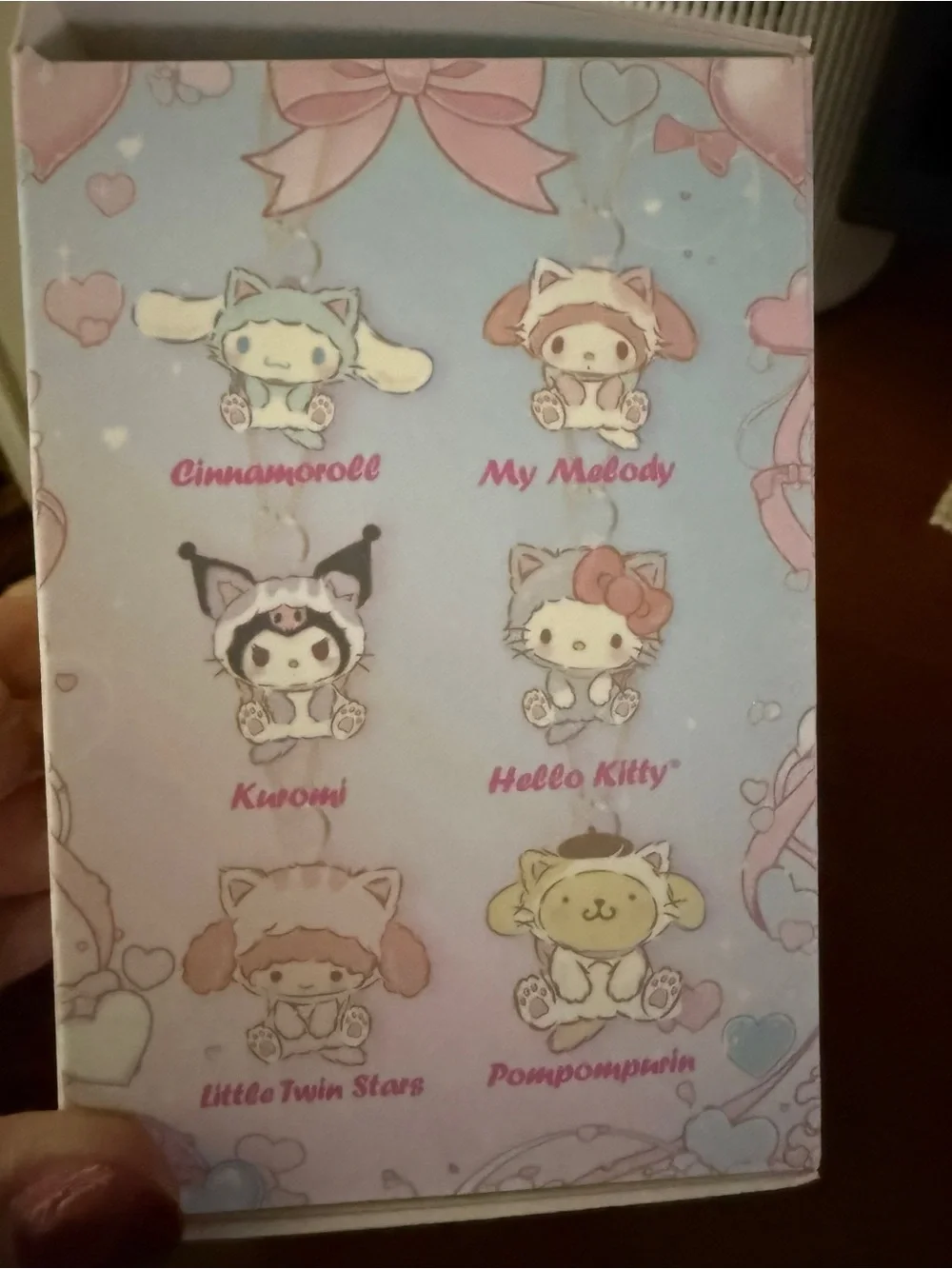 Hello Kitty Peek-a-Meow Surprise Box Pendant - NWT